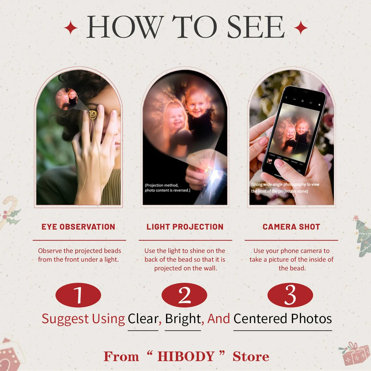 Custom Pet Photo Projection Necklace Personalized Dog Paw Pendant Custom Picture Stainless Steel Necklace Memorial Gift Jewelry