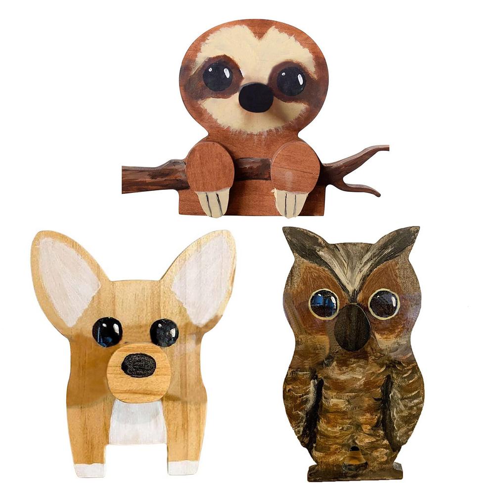 Puppy Dog Glasses Holder Stand Corgi Dog Glasses Frame Christmas Gift Cute Pet Wooden Ornament Sunglasses Eyeglass Display Rack