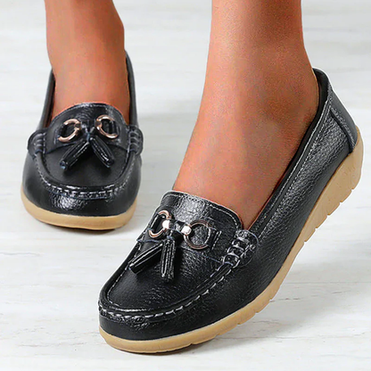 Women Flats Shoes Leather Breathable Moccasins
