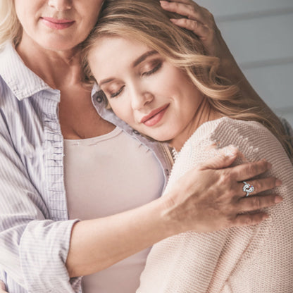 Personalized jewelry s925 cross-border wholesale baby footprint ring Birthstone ring footprint engraved hand jewelry