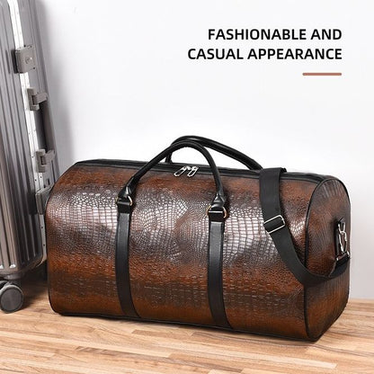 Le Python Leather Duffel Bag