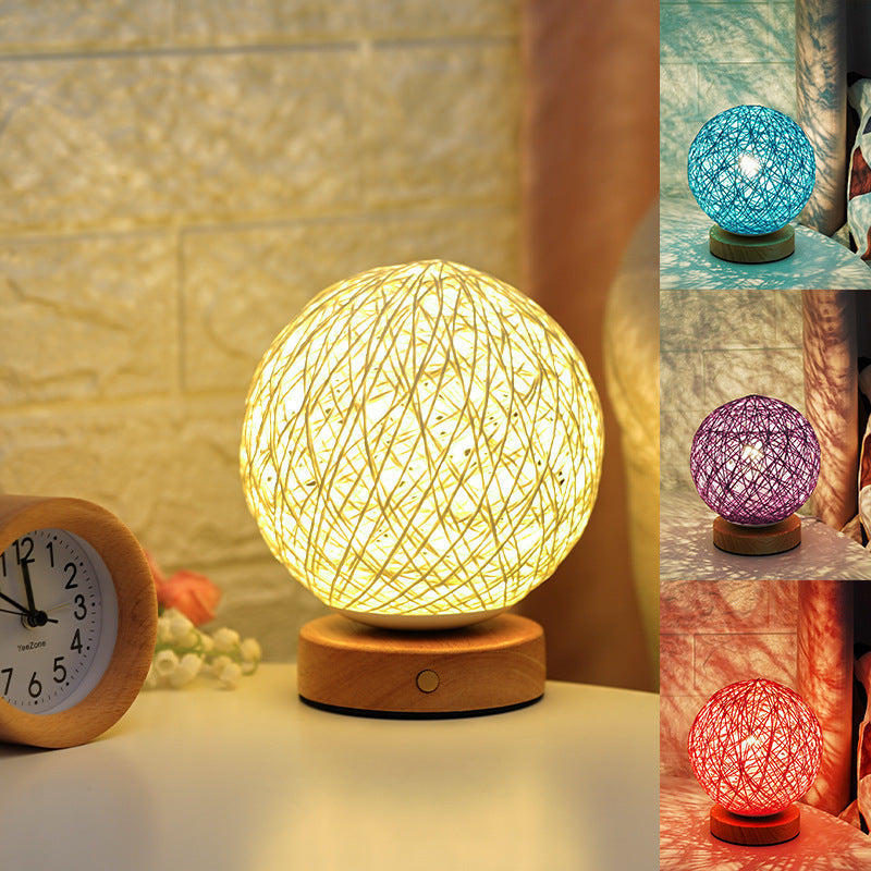 Sepak Takraw LED Night Light Creative Starry Sky Children Gift Usb Table Lamp Bedroom Bedside