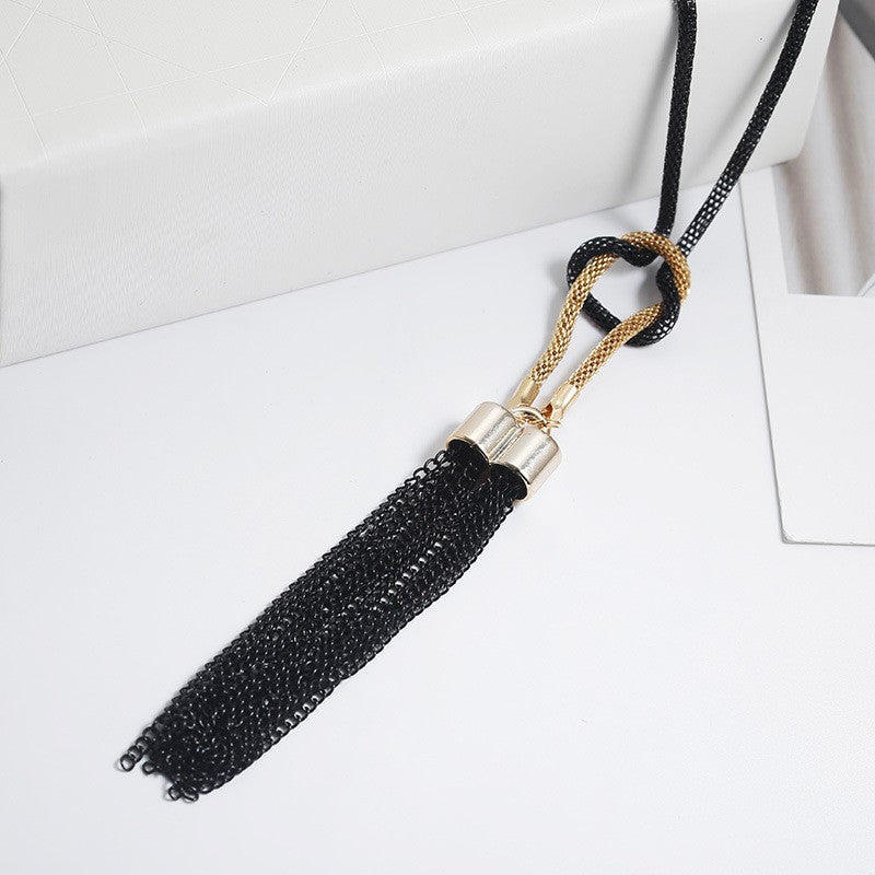 New Arrival Female Pendant Necklace Tassel Long Winter Sweater Chain Necklace for Women Necklaces Wholesale Sales Collar