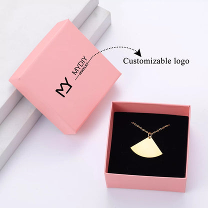 Personalized Projection Bracelet Custom Round Laser Engraved Name Pendant Men's Figaro Bracelet Ladies Jewelry Christmas Gift