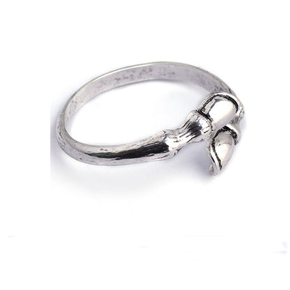 Handmade Horseshoe Bracelet Hoof Bangle (Antique Silver/ Bronze)