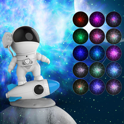 Galaxy Star Projector LED Night Light Starry Sky Astronaut For Bedroom Home Decorative Children Gifts Porjectors Table Lamp
