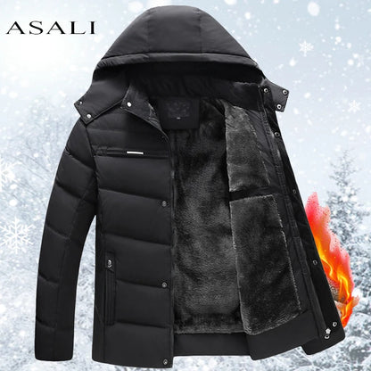Military Tactical Jacket New Winter Padded Coat Fleece Rib Sleeve Warm Turn-down Collar Solid Zipper Casual Jackets Outerwear