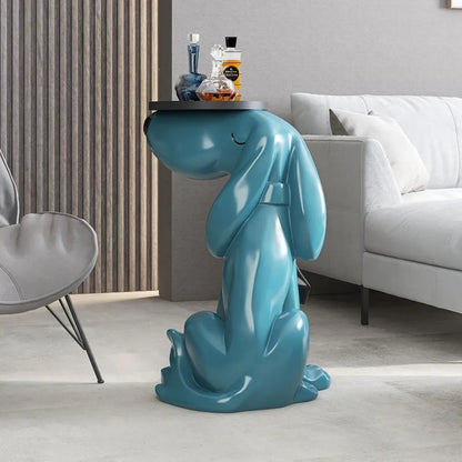 Modern Art Interior Decor Dog Statue Living Room Floor Decoration Storage Tray Animal Figurines Model Crafts Room Accessories