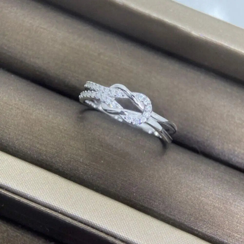 To My Best Friend 'Sisters By Heart' Knot And Heart Warming Message Card Adjustable Open For Women Girls Birthday Gift