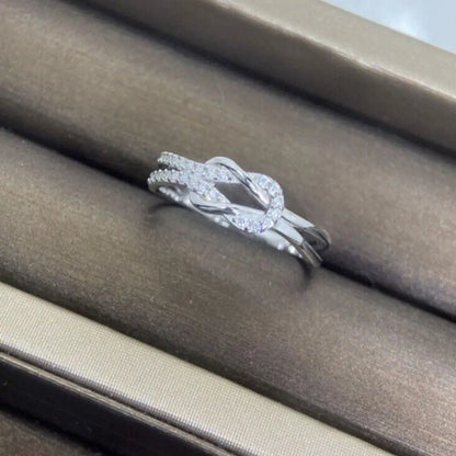 To My Best Friend 'Sisters By Heart' Knot And Heart Warming Message Card Adjustable Open For Women Girls Birthday Gift