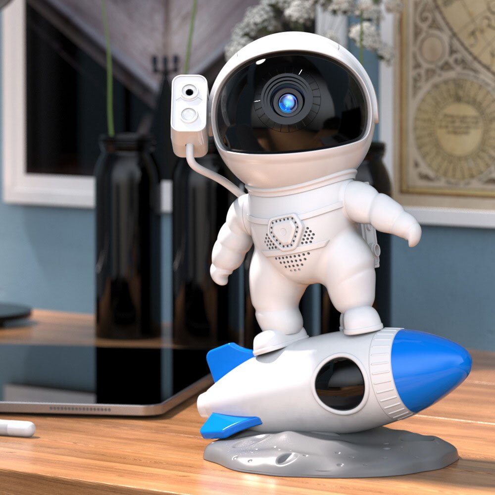 Galaxy Star Projector LED Night Light Starry Sky Astronaut For Bedroom Home Decorative Children Gifts Porjectors Table Lamp