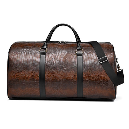 Le Python Leather Duffel Bag