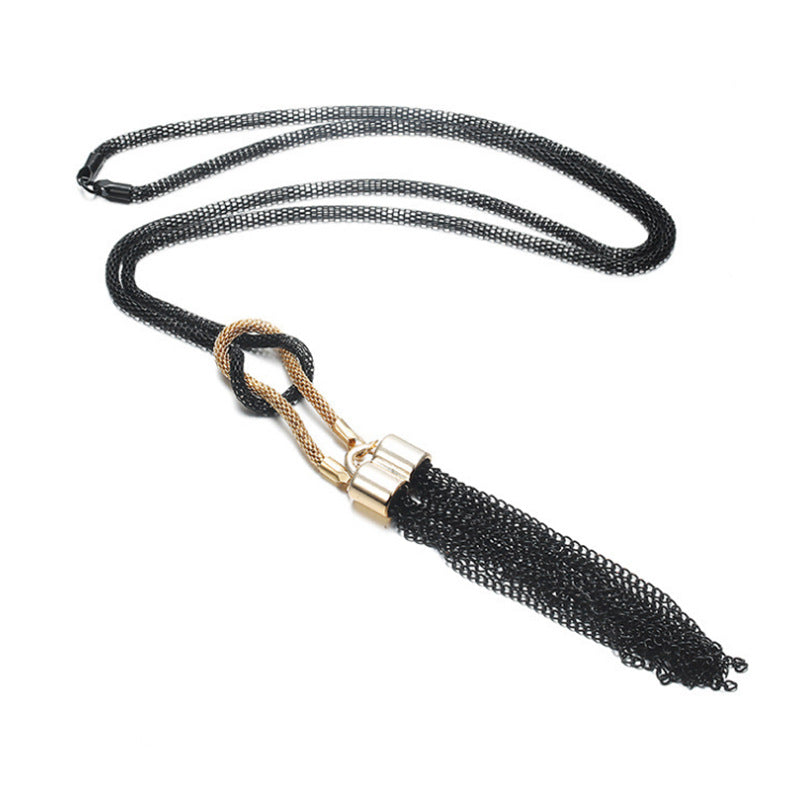 New Arrival Female Pendant Necklace Tassel Long Winter Sweater Chain Necklace for Women Necklaces Wholesale Sales Collar