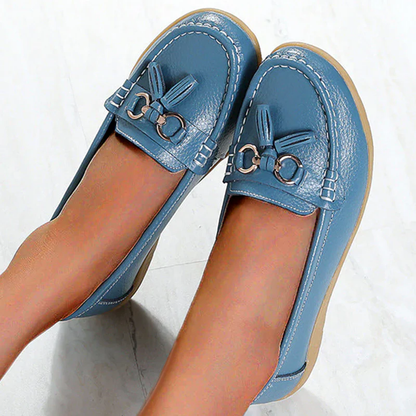 Women Flats Shoes Leather Breathable Moccasins