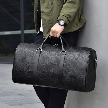 Le Python Leather Duffel Bag