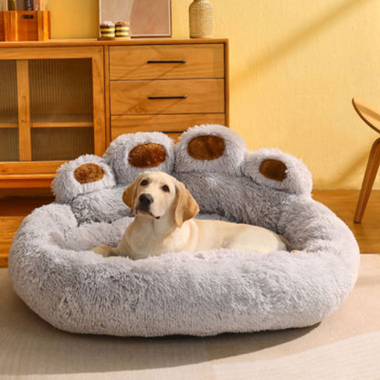 PEJOYT   Dog kennels   Warm in winter Medium and large dog plush kennel all-weather general pet supplies