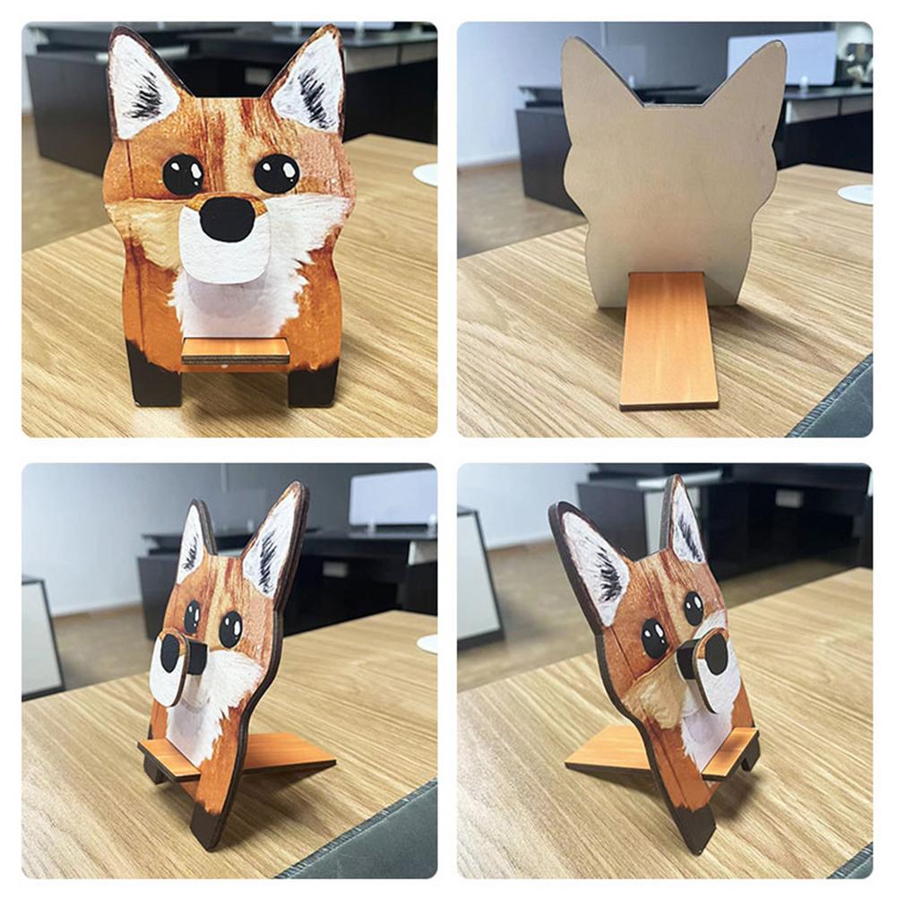 Puppy Dog Glasses Holder Stand Corgi Dog Glasses Frame Christmas Gift Cute Pet Wooden Ornament Sunglasses Eyeglass Display Rack