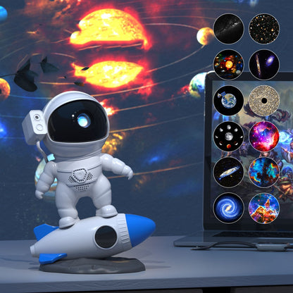 Galaxy Star Projector LED Night Light Starry Sky Astronaut For Bedroom Home Decorative Children Gifts Porjectors Table Lamp