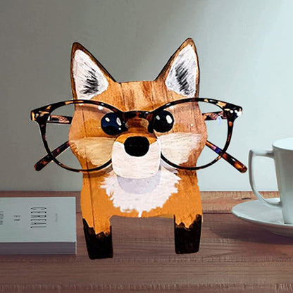 Puppy Dog Glasses Holder Stand Corgi Dog Glasses Frame Christmas Gift Cute Pet Wooden Ornament Sunglasses Eyeglass Display Rack