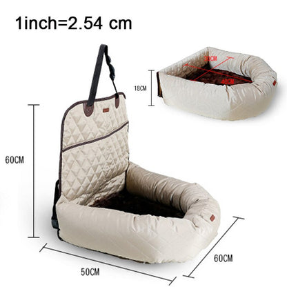 2 in 1 Pet Dog Carrier Folding Pet Car Seat Pad Safe Carry House Puppy Bag Car Travel Accessories Waterproof Dog Seat Bag Basket